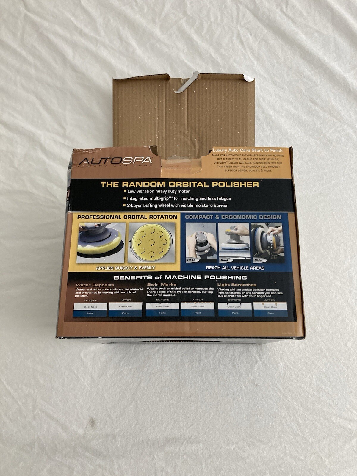 AutoSpa Random Orbital Polisher 910" 120V Machine Only, No