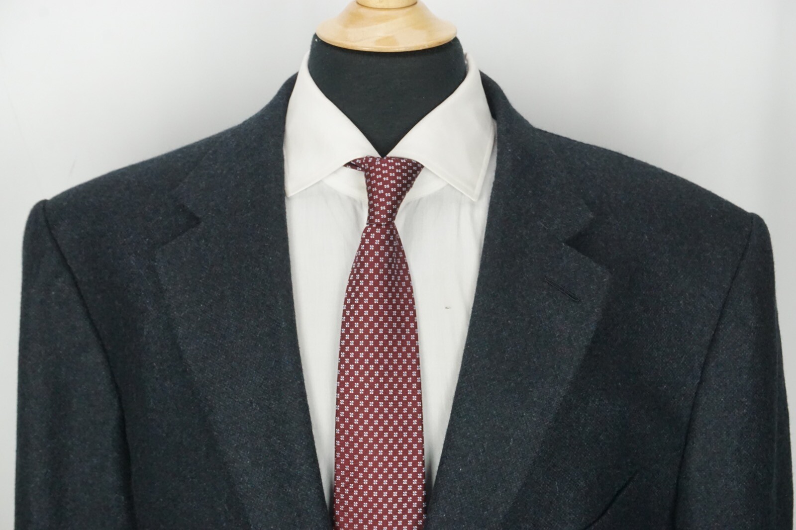 Tom Ford Basic Base A Blue Woven 90% Cashmere 10%… - image 2