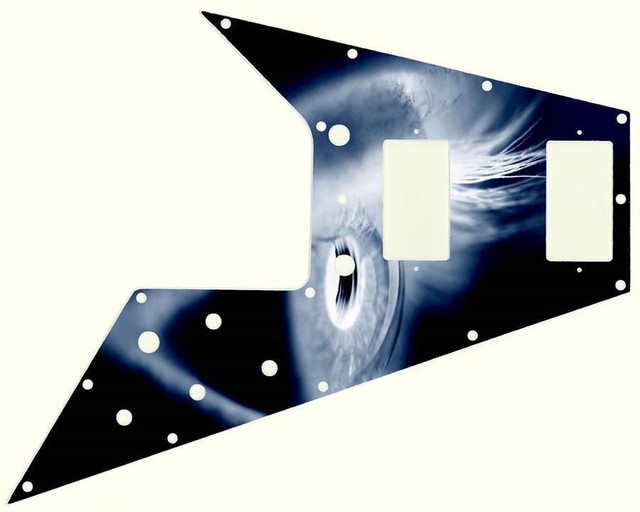 Gibson Flying V Pickguard for '67 ReIssue Guitar Custom Graphical Eye