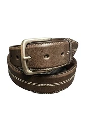 Men’s Belts Casual Brown Leather Western Belt