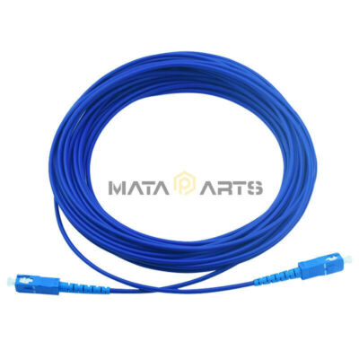 5pcs 5M Armored Cable Fiber Patch Cord SC to SC SM 9/125 3.0mm Single Core #F7
