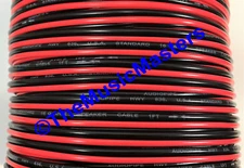 16 Gauge 30ft SPEAKER WIRE Red Black Cable Car Audio Home Stereo 12V DC Power