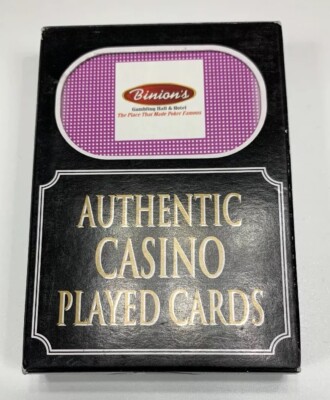 Binion's Gambling Hall Hotel Casino Las Vegas Playing Cards LV Played Used Deck