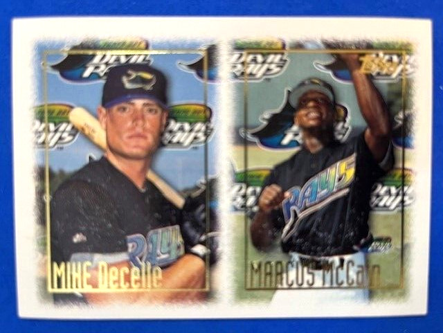 MLB - Mike DeCelle/Marcus McCain 1997 Topps Baseball RC - Devil Rays