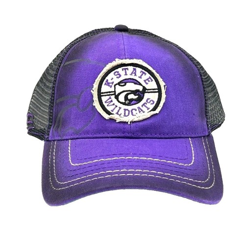 Bonnet NCAA Kansas State Wildcats - Fausse Fourrure - Violet/gris - Taille Unique