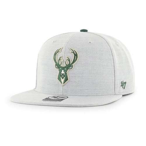 CAPPELLO BERRETTO MILWAUKEE BUCKS NBA FLAT BILL SNAPBACK BORELAND HEATHER NUOVO! MARCA '47 - Foto 3 di 3