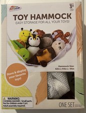 Toy Hammock Net Organizer Stuffed Animals Kids White Hanging Bath Toys 62  X 44"