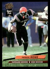 Patrick Rowe 1992 Ultra Rookie Card #440 Cleveland Browns