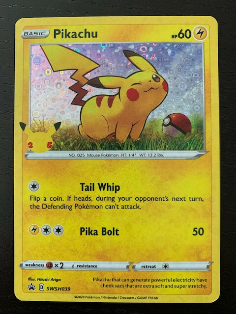 25th Anniversary Pikachu Pokemon Card | eBay 25th Anniversary Pikachu Pokemon Card | eBay