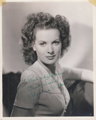Maureen O`Hara Signed Autograph 8x10 Type 1 Studio Portrait Miracle On 34th St