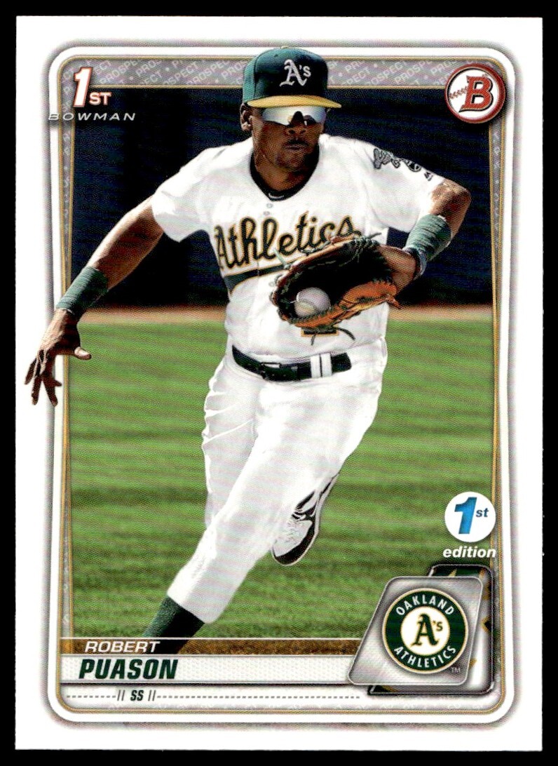 2020 Bowman 1st Edition Robert Puason A9 Oakland Athletics #BFE-145