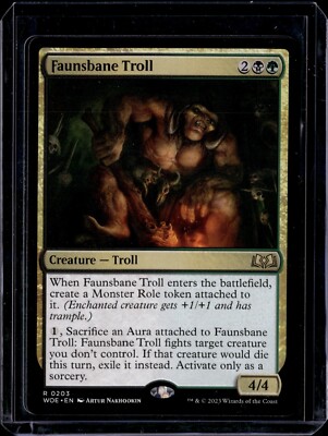 Faunsbane Troll - 203 - WOE - NM - MTG Magic the Gathering | eBay Faunsbane Troll - 203 - WOE - NM - MTG Magic the Gathering | eBay