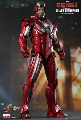 1/6 HOT TOYS MMS213 IRON MAN 3 SILVER CENTURION MK33 MARK XXXIII