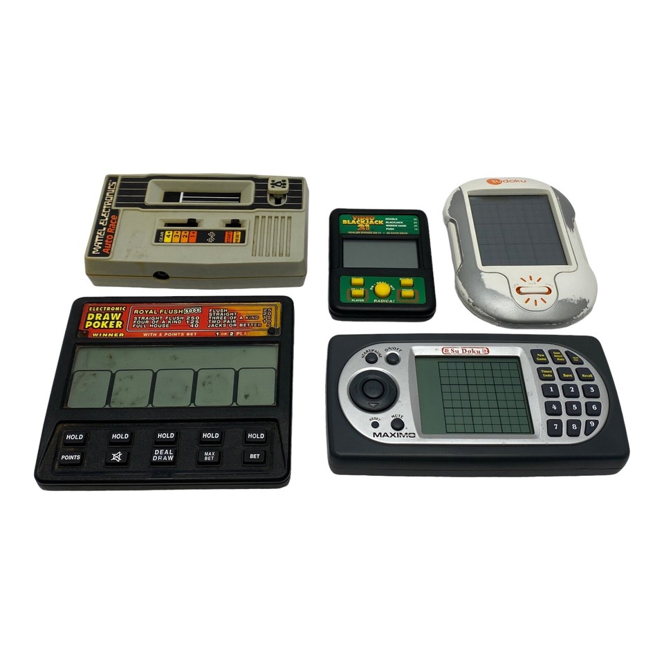 Electronic Handheld Game Lot - 7 Handhelds - Untested - Open Road ...