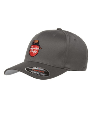 Canadian Pacific (CP) 1960er Beaver Shield bestickt Flexfit L/XL Cap dunkelgrau