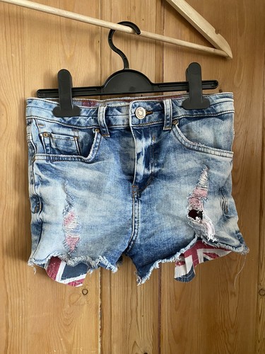 Bershka Union Jack High Waisted Denim 