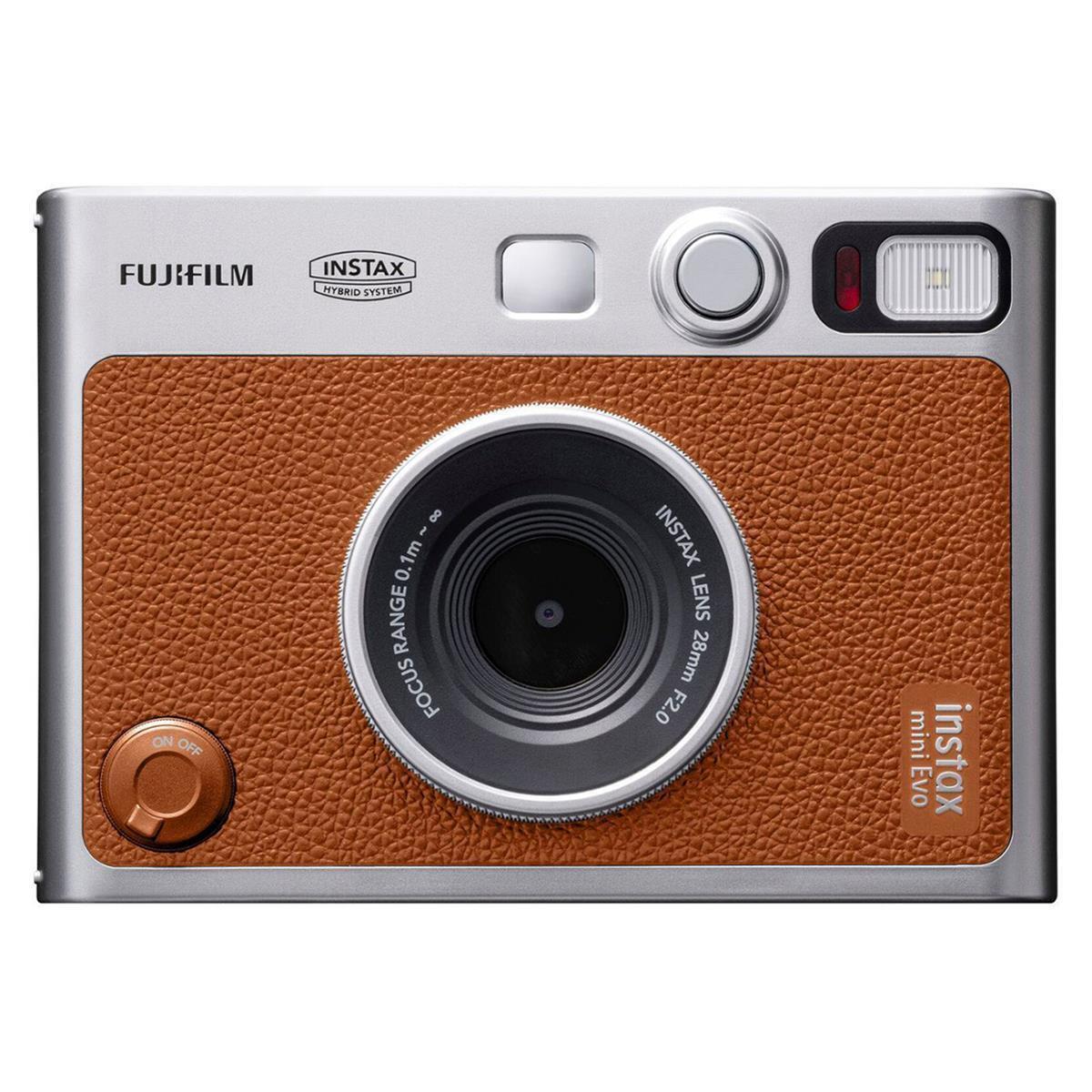 Fujifilm Instax Mini Evo Instant Film Camera - Brown Fujifilm Instax Mini Evo Instant Film Camera - Brown