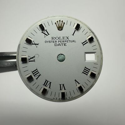 Rolex Date Golden Lady white roman dial vintage