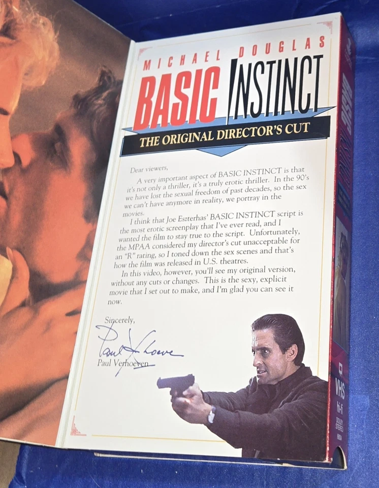 Basic Instinct (VHS) 1993 / Pre-Owned Original Directors Cut / TESTED & WORKING - Image 3 of 3
