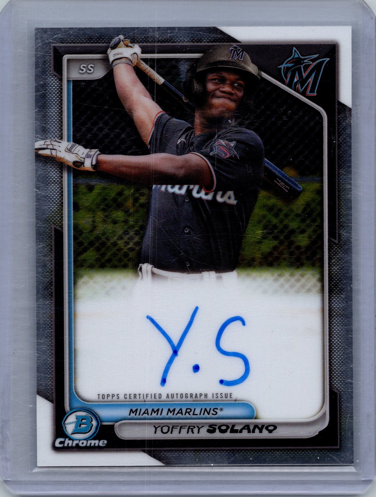 2024 Bowman Chrome #CPA-YS Yoffry Solano Prospect Autographs