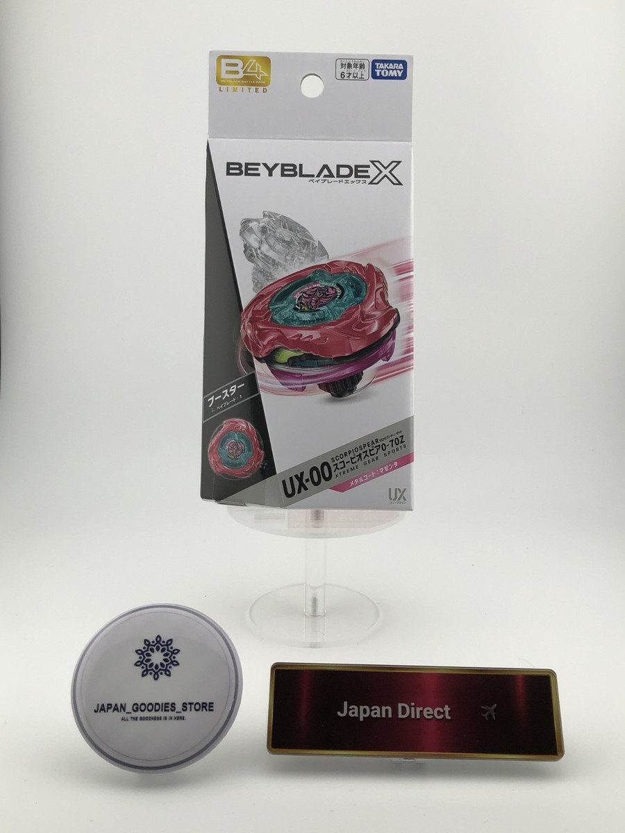 Takara Tomy Beyblade X UX-00 Scorpio Spear 0-70Z Booster Metal