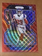 2021 PANINI PRIZM #342 KADARIUS TONEY RED WAVE PRIZM /149 SSP NM KANSAS CITY