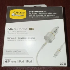 OtterBox Car Charging Kit (Car Charger & Cable) Brand New - fast charge - 20W