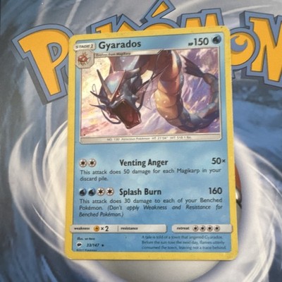 Pokémon Gyarados Blister Exclusives Cosmos Holo 033/147 150 HP Splash Burn