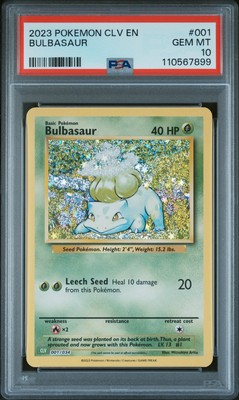 【PSA10】Bulbasaur Classic Pokémon Card 1x 2023 #001 BULBASAUR PSA 10 | eBay
