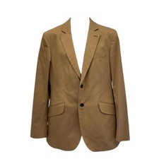 NEW w Tags Crew Clothing Company Tan Suit Jacket Classic Style Preppy - Size 40
