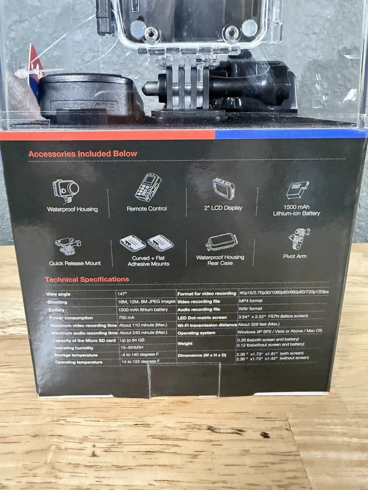 AEE Technology Action Cam S71  | 4K  | Wifi Remote | Professional Edition - Image 4 of 4