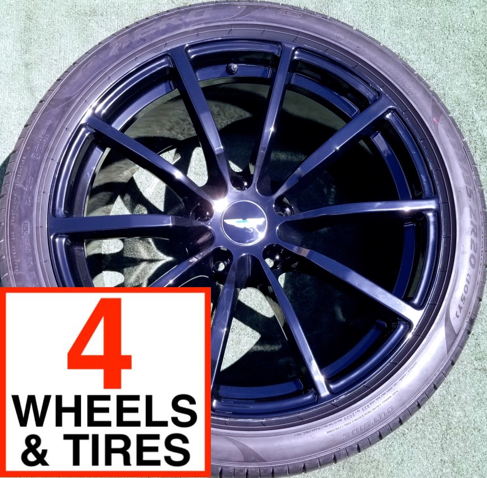 Factory Aston Martin DB11 Wheels Tires AMR Forged 20 inch OEM Genuine Set 5x128