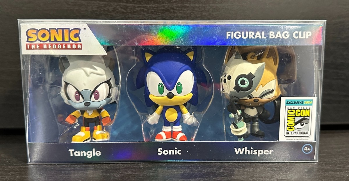 Monogram Sonic The Hedgehog Figural Bag Clip Set - Tangle