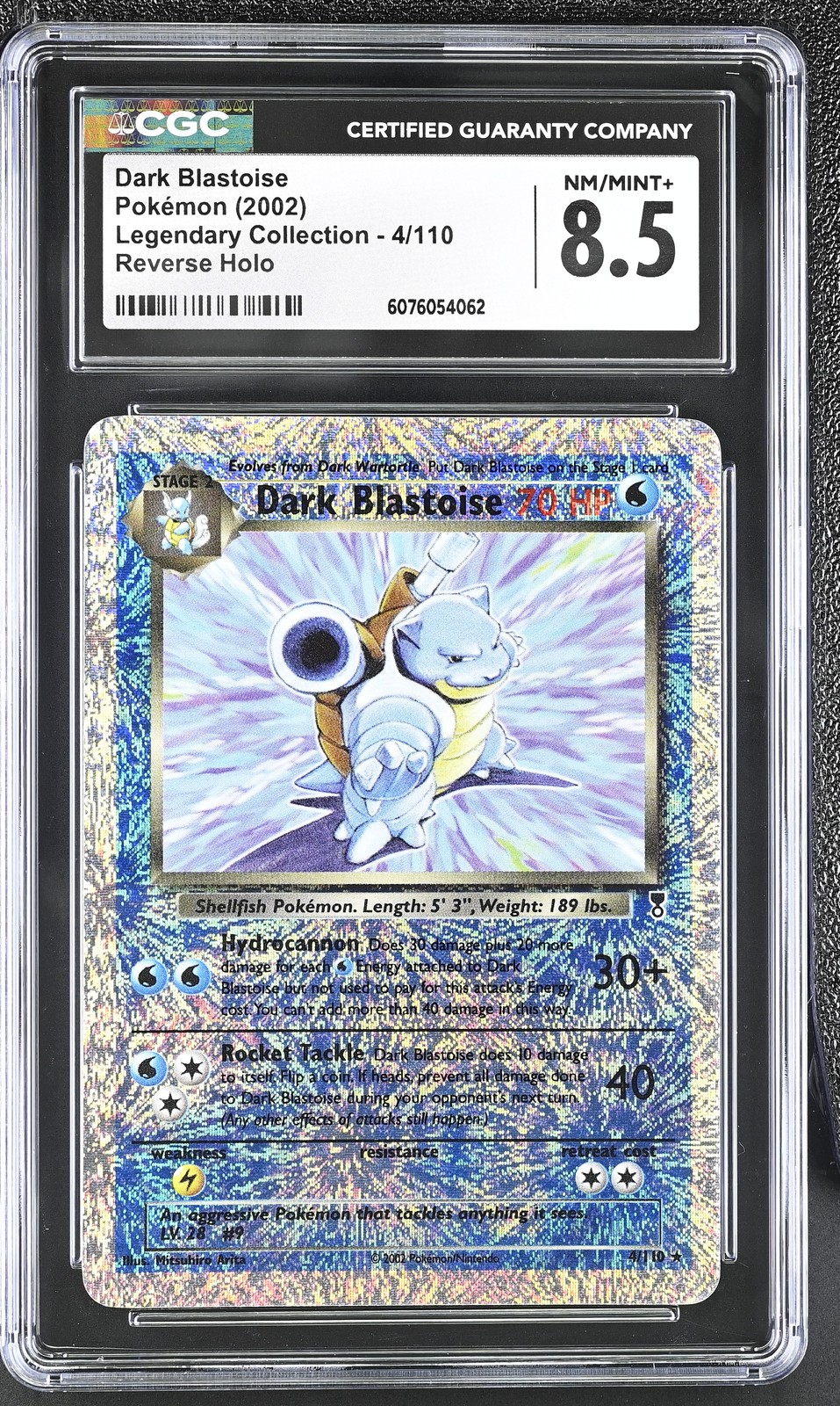 CGC 8.5 Dark Blastoise Legendary (Collection) 4/110 Reverse Holo Pokemon Card