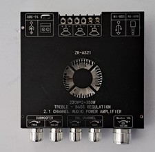 ZK-AS21 TPA3255 Bluetooth 5.1 Power Amplifier Board HiFi 2.1 Channel 220Wx2 350W