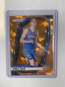 2024-25 Panini Prizm - Nikola Topic #230 Orange Ice Prizm (RC)