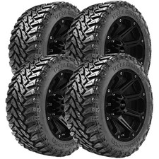 Qty 4 38x15.50r20lt Venom Power Terra Hunter Mt 128q Lre Black Wall Tires