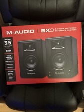 M-Audio BX3 3.5inch 120watt Multimedia Reference Monitors 3 Months Old