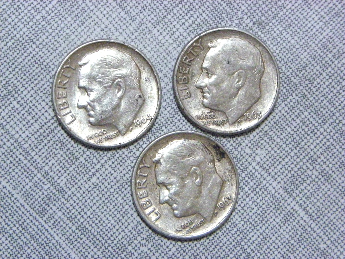 Circulated Silver 1964 Roosevelt Dimes (1946-Now) for sale | eBay
