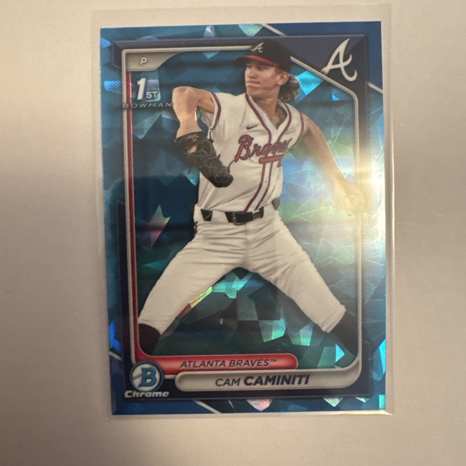 Cam Caminiti 2024 Bowman Draft Sapphire #BDC-20 Atlanta Braves