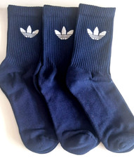 Image of Adidas 3 Pairs Socks Crew mix White Logo size 4.5 6.6-6-8--8-10 Limited (BOX R)