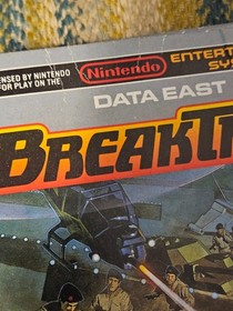 BOX ONLY ! BREAKTHRU video game box - FOR THE NINTENDO ENTERTAINMENT SYSTEM NES