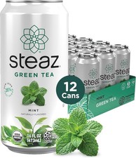 - Organic Green Tea - Mint - 30mg Natural Caffeine, 60 Cries -
