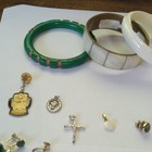 Vintage lot Of Jewelry Mixed Rings Earrings Bracelets CuffLinks Pins and  more — photo 6