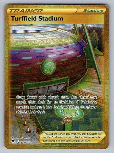Turffield Stadium (Secret) Secret Rare SWSH07: Evolving Skies 234/203 NM