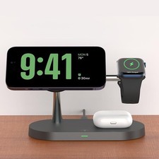 3 in 1 Wireless Charger Stand for Iphone 12/13/14/15/16/17 Fast Charging Station