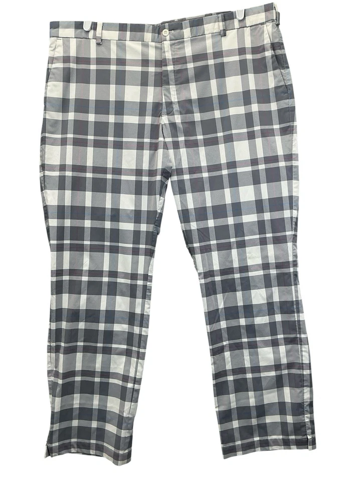 Nike Golf Tour Performance Mens Dri-Fit Plaid Pants Size 42x32 Chino Academia - Image 3 of 4
