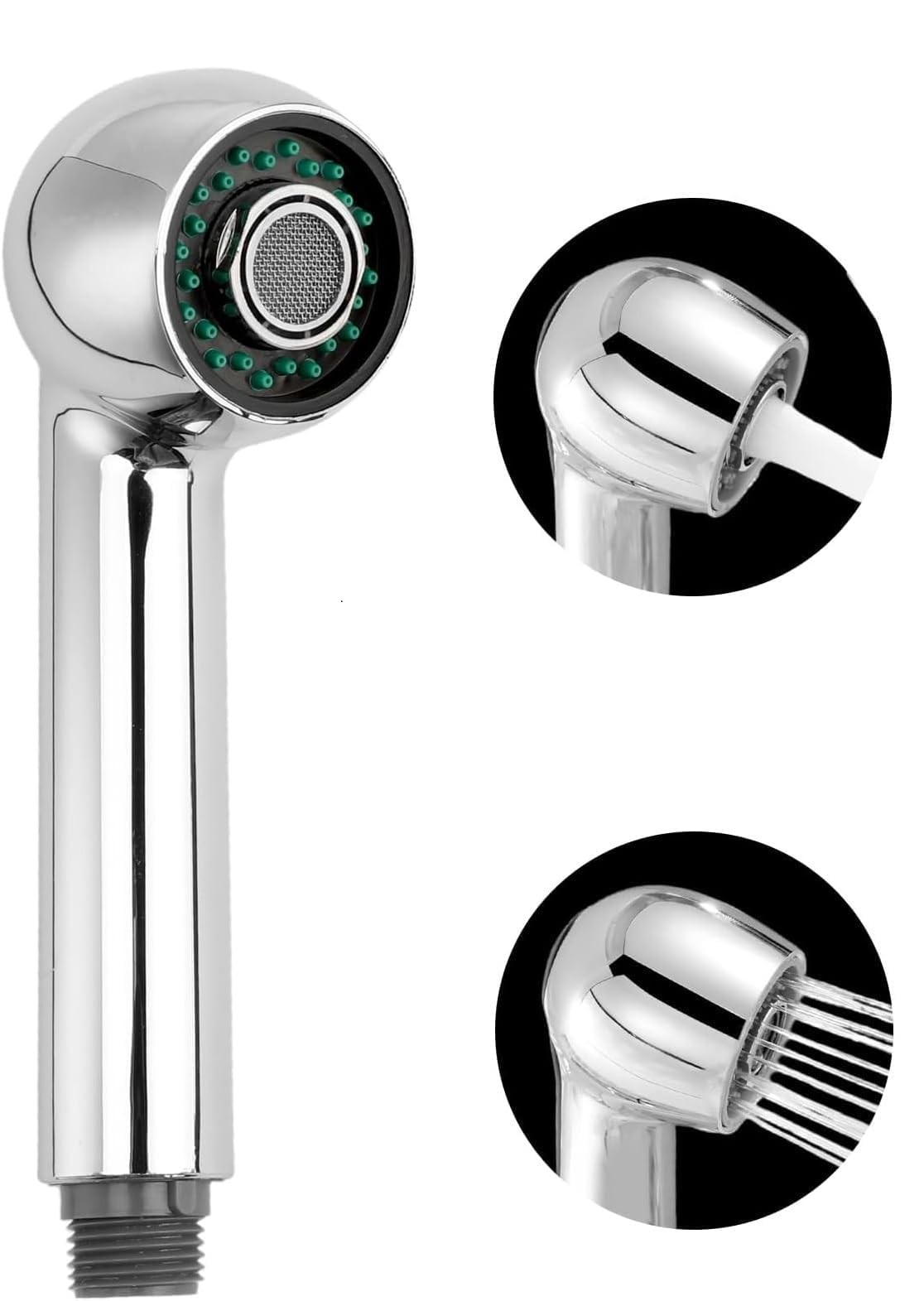 Douchette Evier Cuisine Anti-Eclaboussures : Embout 2 Jets en Chrome pour Eviter les Fuites