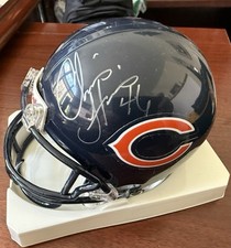 Chris Harris Signed Autographed Chicago Bears Riddell Mini Helmet PSA COA