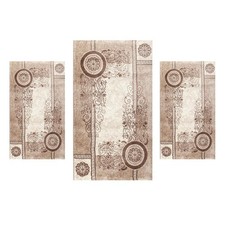 Tris scendiletti a pelo rasato per camera da letto glitterato effetto cangiante